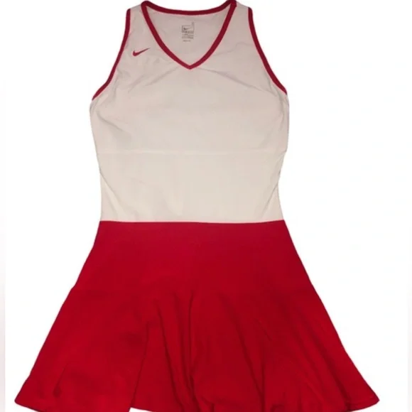 red and white nike dress Nike Dri-FIT Slam Women's Tennis Dress